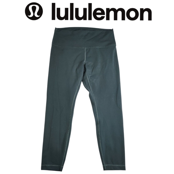 Lululemon Wunder Train High-Rise Tight Leggings Dark Forest Green Sz 12 W5CQDS - Picture 1 of 7